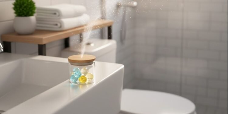 Essa cápsula caseira deixa o banheiro perfumado por vários dias sem esforço