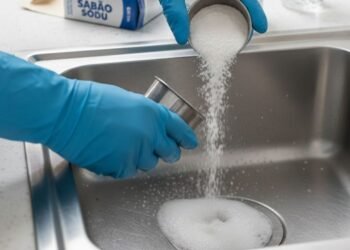 Como desentupir pia com somente dois ingredientes e água quente