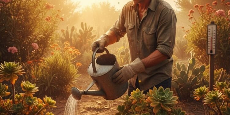 Como proteger plantas delicadas durante calor acima de 35°C