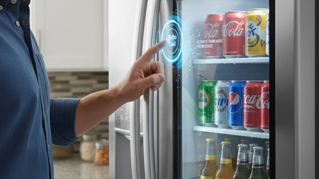 Quer bebida gelada até o fim da ceia? Use esse botão antes dos convidados chegarem