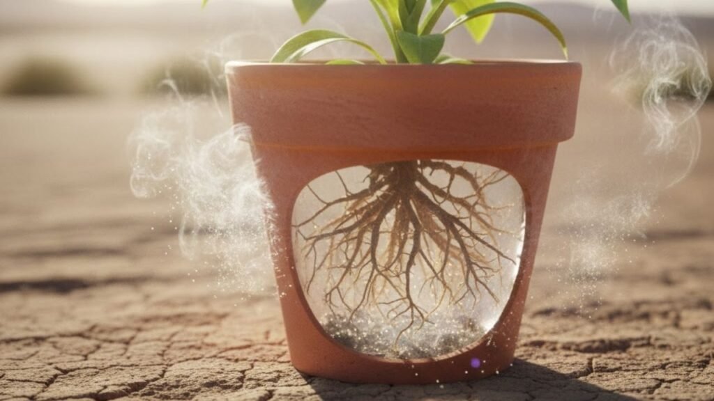 O que fazer quando o calor começa a matar as raízes das suas plantas em vasos