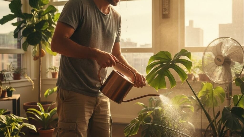 Como proteger plantas delicadas durante calor acima de 35°C