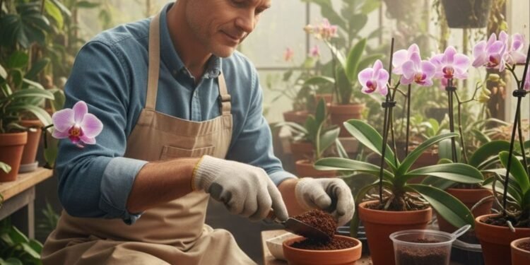 Como recuperar uma orquídea doente com um adubo que você faz em casa