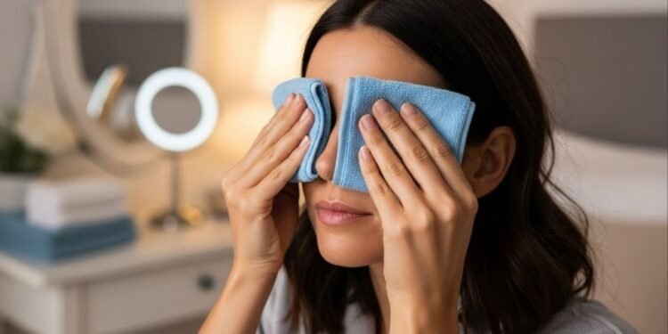 Como fazer uma compressa fria e acabar com as olheiras pela manhã