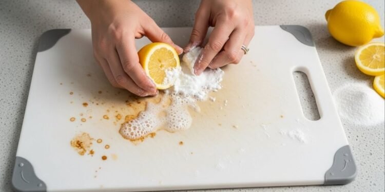 Como limpar a tábua de corte de plástico e tirar o encardido antigo