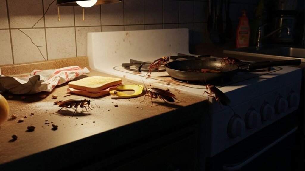 Baratas na cozinha? Essa mistura caseira com farinha resolve sem veneno