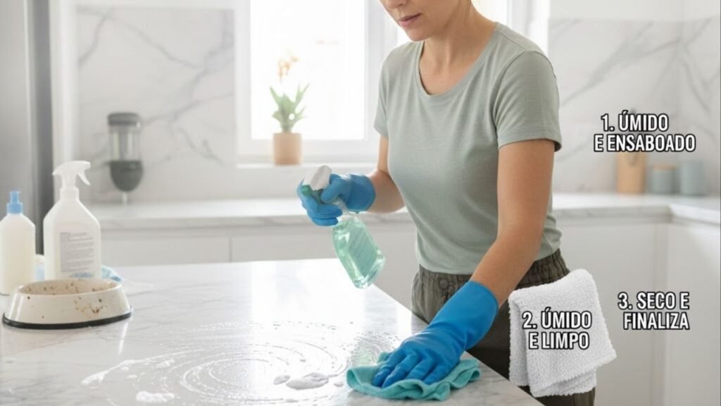 A técnica dos três panos deixa a casa limpa de verdade sem precisar esfregar tudo de novo