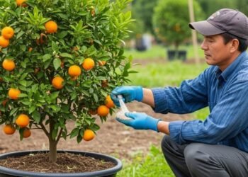 Fertilizante caseiro que é ouro puro para fazer laranjeiras crescerem fortes e cheias de frutos