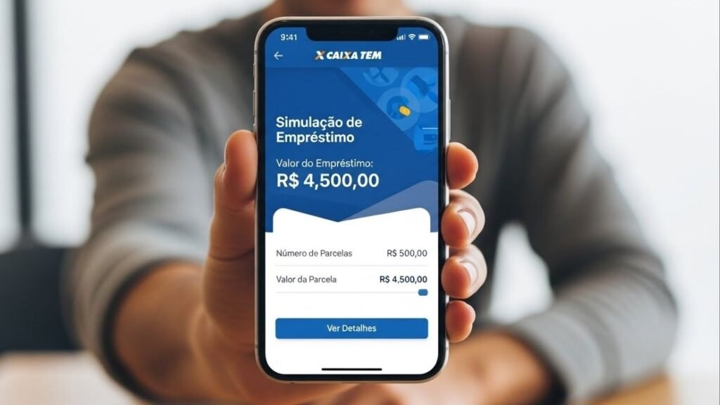 Caixa Tem libera empréstimo de até R$ 4,5 mil para brasileiros com nome sujo, com contratação direta pelo celular