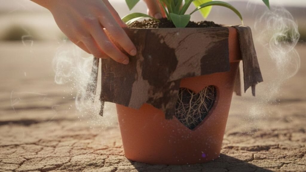 O que fazer quando o calor começa a matar as raízes das suas plantas em vasos