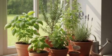 Como usar ervas aromáticas cultivadas na janela para melhorar o clima da sua casa