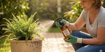 Como afastar formigas dos vasos com um borrifador natural e barato