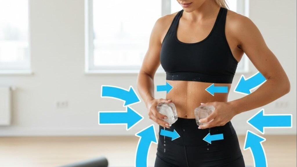 Como usar gelo para definir contornos corporais temporariamente