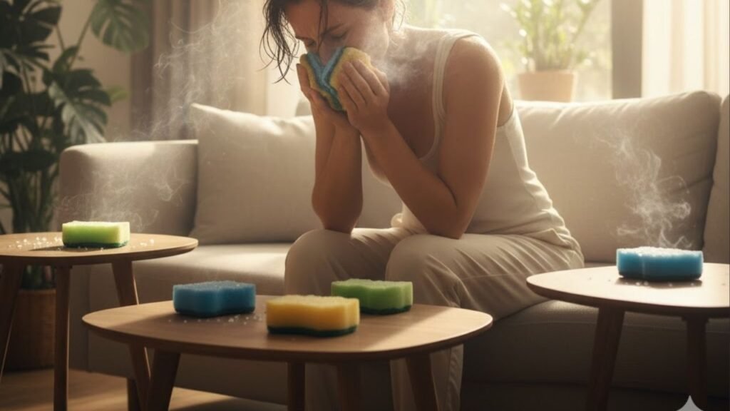 Sem ar-condicionado? Sem problemas! Essa esponja congelada resolver o calor em poucos minutos