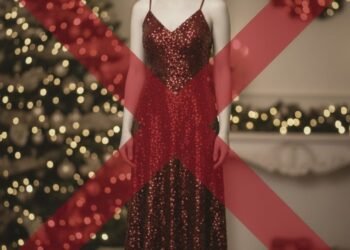 Quer fugir do vermelho comum? Esse vestido transforma seu look natalino