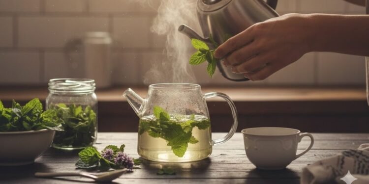 Os 6 benefícios de adicionar o chá de hortelã-pimenta à sua rotina diária