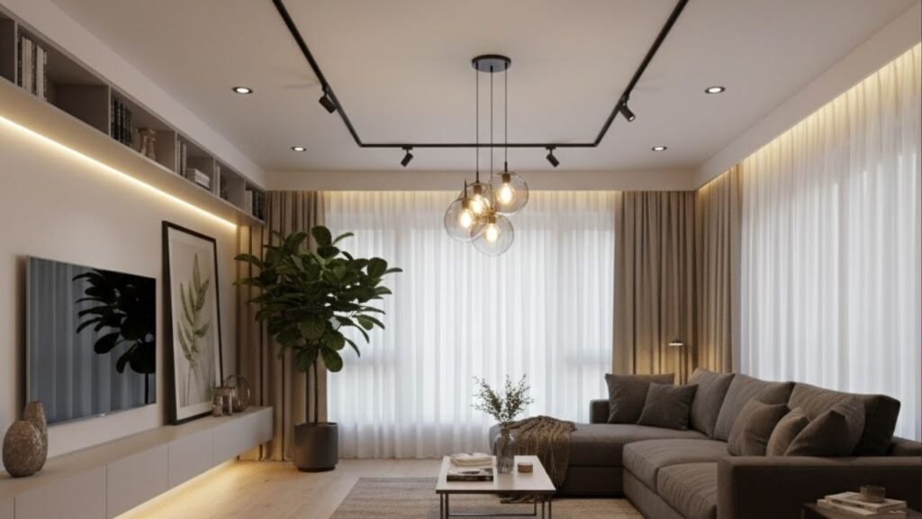 Perfis de luminárias que transformam a sala sem reforma nenhuma