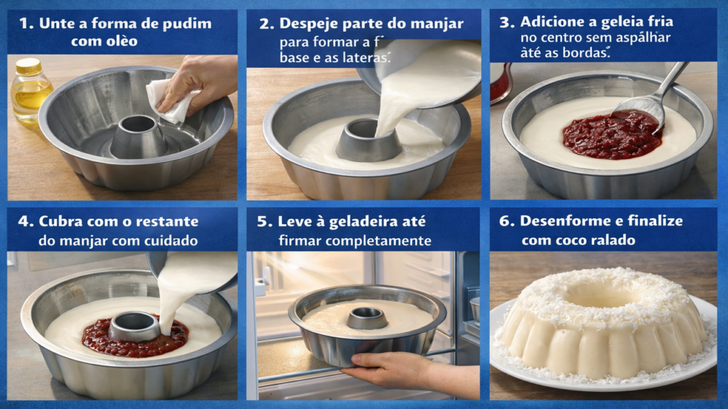 Manjar recheado de Natal elegante e fácil de preparar