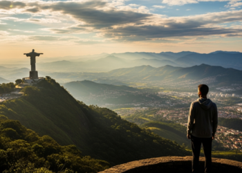 A cidade mineira que encanta os brasileiros com paisagens formadas na cratera de um vulcão extinto