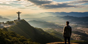 A cidade mineira que encanta os brasileiros com paisagens formadas na cratera de um vulcão extinto