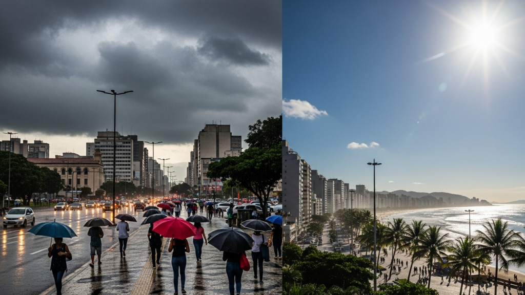 INMET alerta para dezembro instável em Minas Gerais com chuva forte e calor