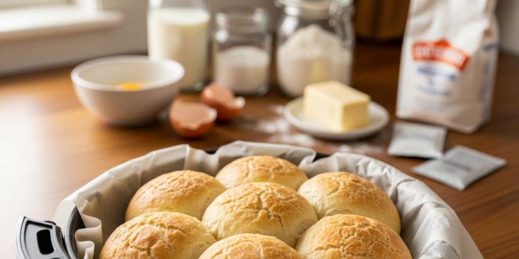 Pão quentinho feito na air fryer fica pronto em 15 minutos