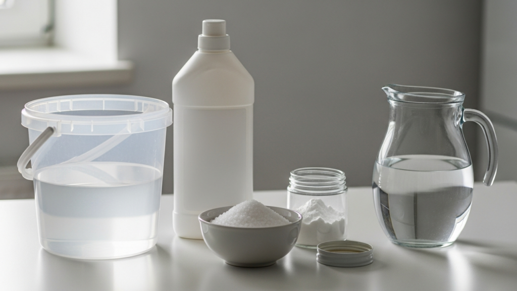 É só colocar água sanitária no sal e não precisa mais gastar atoa no mercado