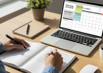 Organização das metas de 2026 de uma forma simples e inteligente