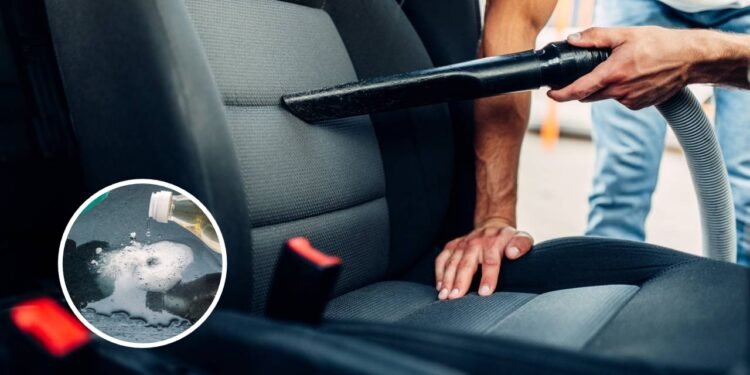 Como usar vinagre para limpar estofados do carro sem danificar o tecido