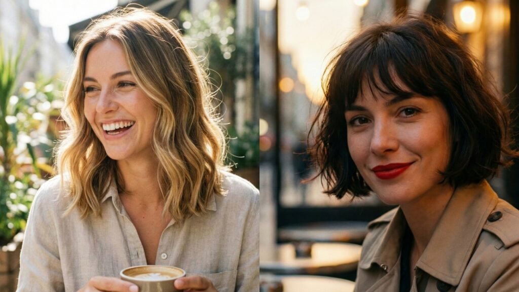 O "Wavy Long Bob"  e "French Bob" Chic - ideia de frescor, dinamismo e uma aparência descansada e casual
