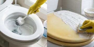 Truque de limpeza de como branquear plástico