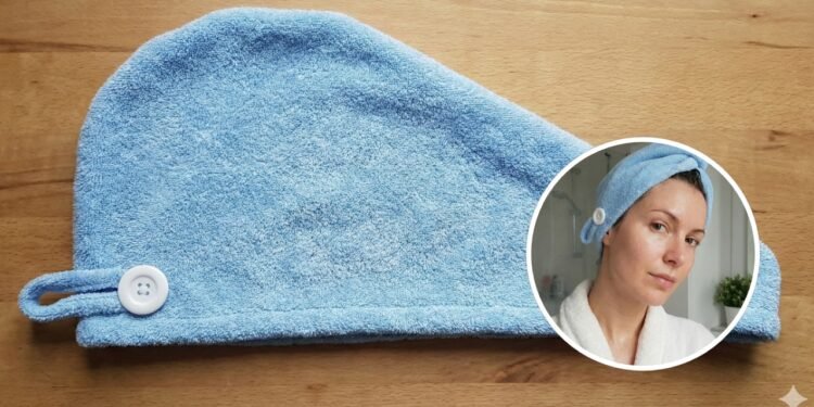 Touca de toalha virou o jeito mais prático de secar o cabelo