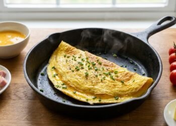 Como preparar uma omelete simples e rápida com 3 ingredientes