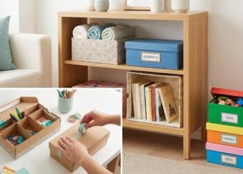 Caixas de sapato ganham nova vida na organização