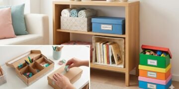 Caixas de sapato ganham nova vida na organização