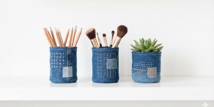 Como transformar jeans antigos em projetos sustentáveis