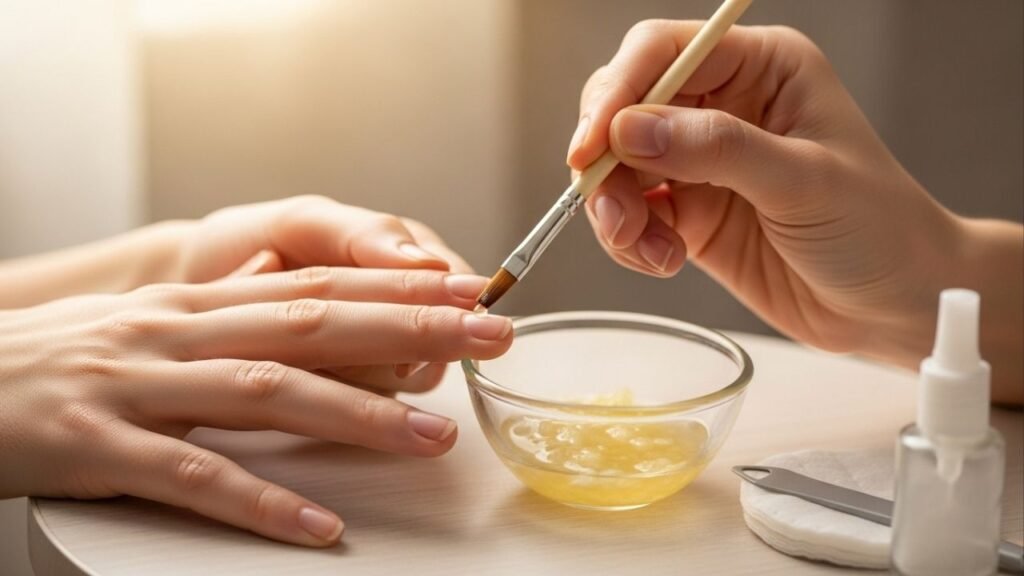 Mistura bizarra com cebola está virando febre entre quem sofre com unhas fracas