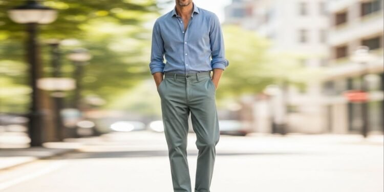 Homens estão abandonando roupas justas e investindo na chino relaxed: entenda por que essa peça virou sinônimo de estilo equilibrado