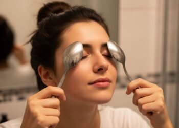 Truque simples com colher congelada vira aliado contra bolsas nos olhos e substitui cremes caros pela manhã