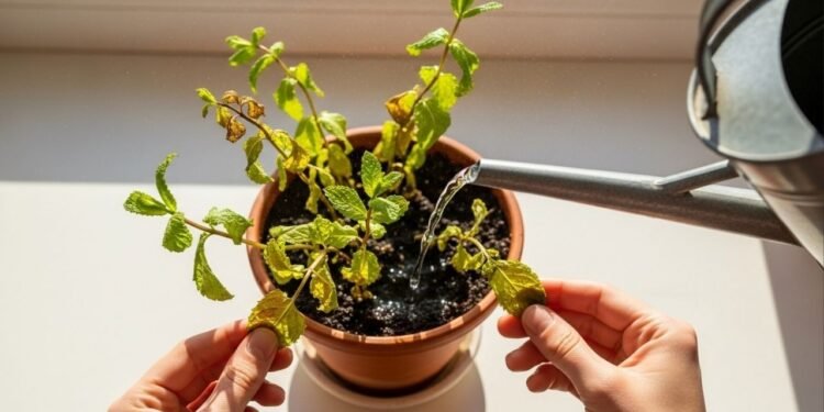 Parece morta, mas não está: veja o truque que faz sua menta seca renascer mesmo após semanas no sol forte