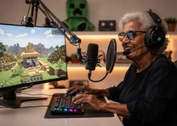 Avó de 81 anos vira streamer de Minecraft para bancar tratamento do neto e emociona a internet com sua história de coragem