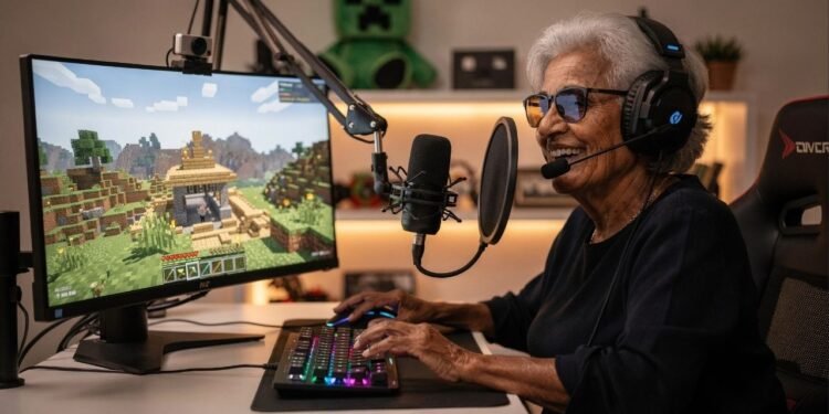 Avó de 81 anos vira streamer de Minecraft para bancar tratamento do neto e emociona a internet com sua história de coragem