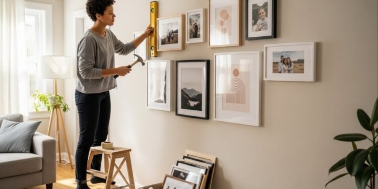 Pare de furar a parede no olho! Veja como montar uma galeria de quadros com alinhamento perfeito e sem arrependimentos