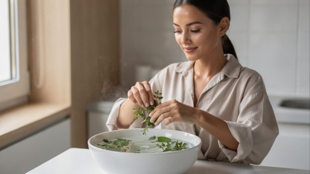 Essa mistura com vapor e ervas tem conquistado quem busca uma pele mais saudável sem gastar com cosméticos pesados