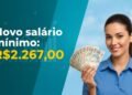Piso salarial atinge R$ 2.267 em 2026 com reajuste acima da inflação e diferença histórica em relação ao salário mínimo do país