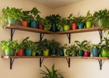 Veja como prateleiras e suportes transformam qualquer espaço em um mini jardim vertical que parece saído do Pinterest