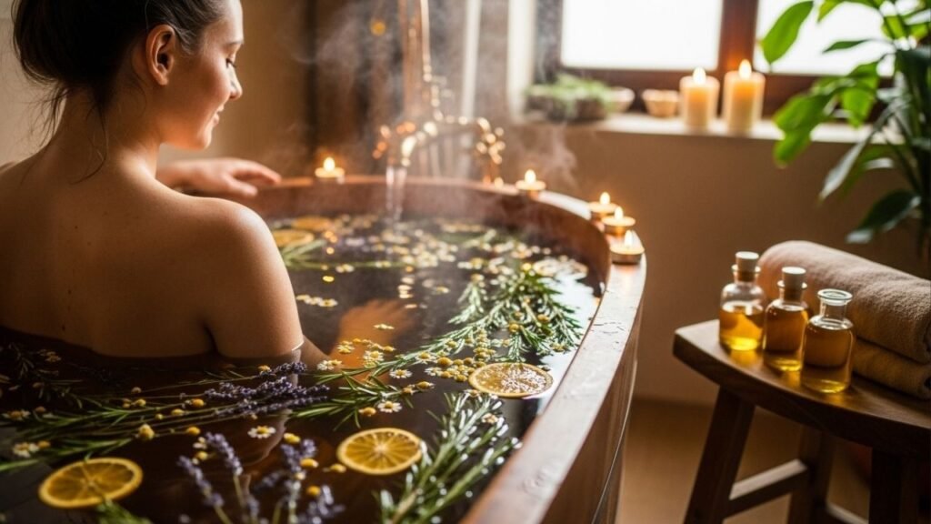 O ritual com água quente e plantas calmantes que ajuda o cérebro a desligar e induz um sono mais profundo e restaurador