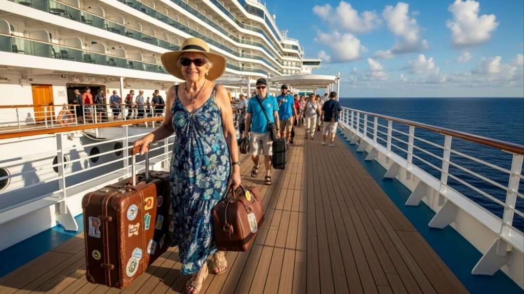 Enquanto muitos planejam sossego, ela escolheu trabalhar em alto-mar e encontrou uma nova forma de viver com propósito