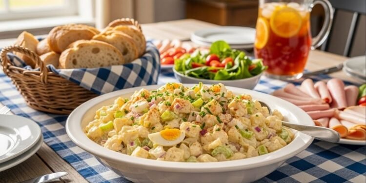 Essa receita de maionese de batata virou tradição nos almoços de domingo e o segredo está em um simples detalhe do preparo