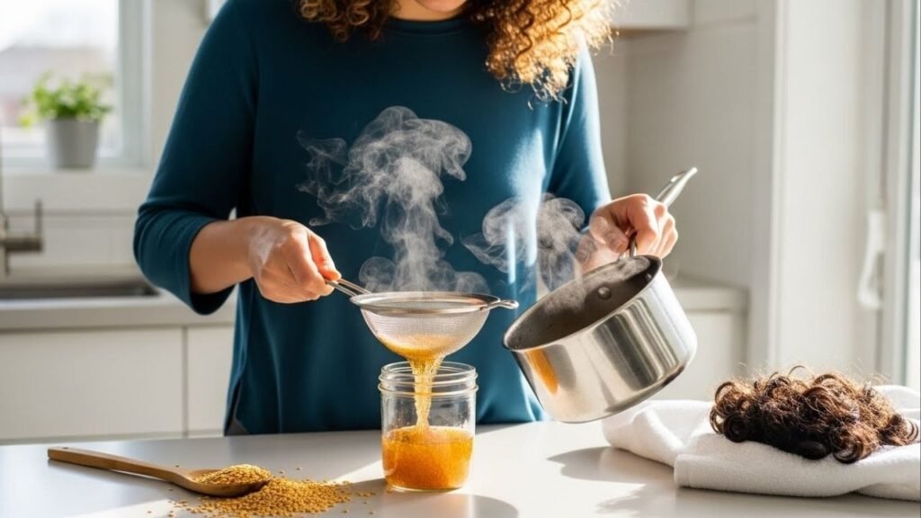 Esse gel natural redefine os cachos sem deixar duro, sela as pontas e ainda nutre como um verdadeiro tratamento capilar completo